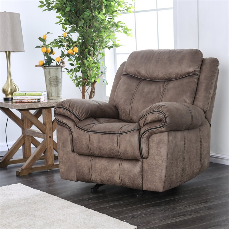 Furniture Of America Frankenbon Faux, American Leather Comfort Recliner Reviews