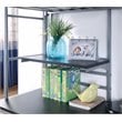 Furniture of America Kandice Metal Twin over Workstation Bunk Bed in Silver