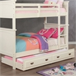 Furniture of America Delphine Transitional Solid Wood Trundle in White