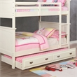 Furniture of America Delphine Transitional Solid Wood Trundle in White