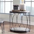 Furniture of America Haverford Wood 1-Shelf End Table in Weathered Gray