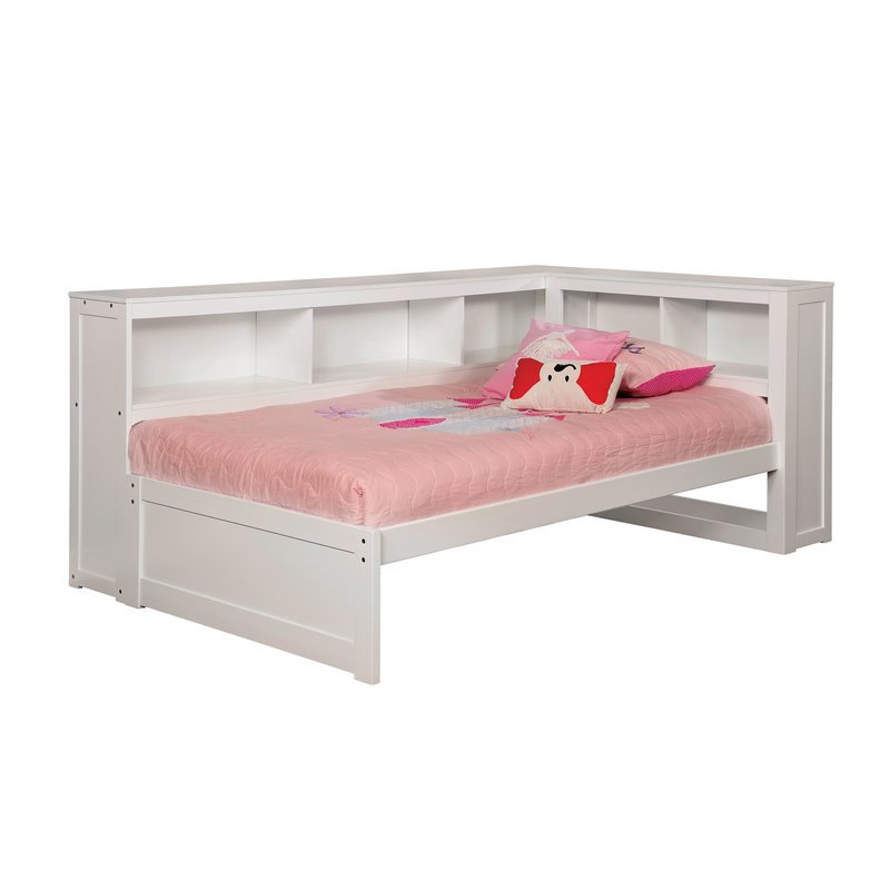 5 Shelf Twin Daybed, White Twin Bookcase Daybed