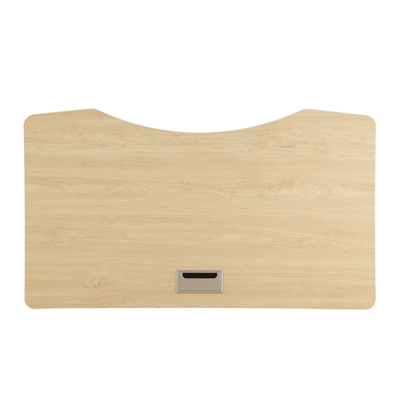 Furniture of America Glenda Metal Adjustable Long Standing Desk in Black