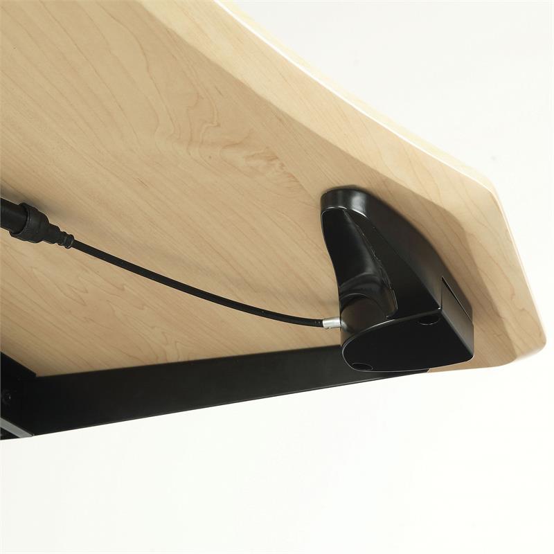 Furniture of America Glenda Metal Adjustable Long Standing Desk in Black