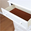 Furniture of America Noell Solid Wood 5-Drawer Chest in White