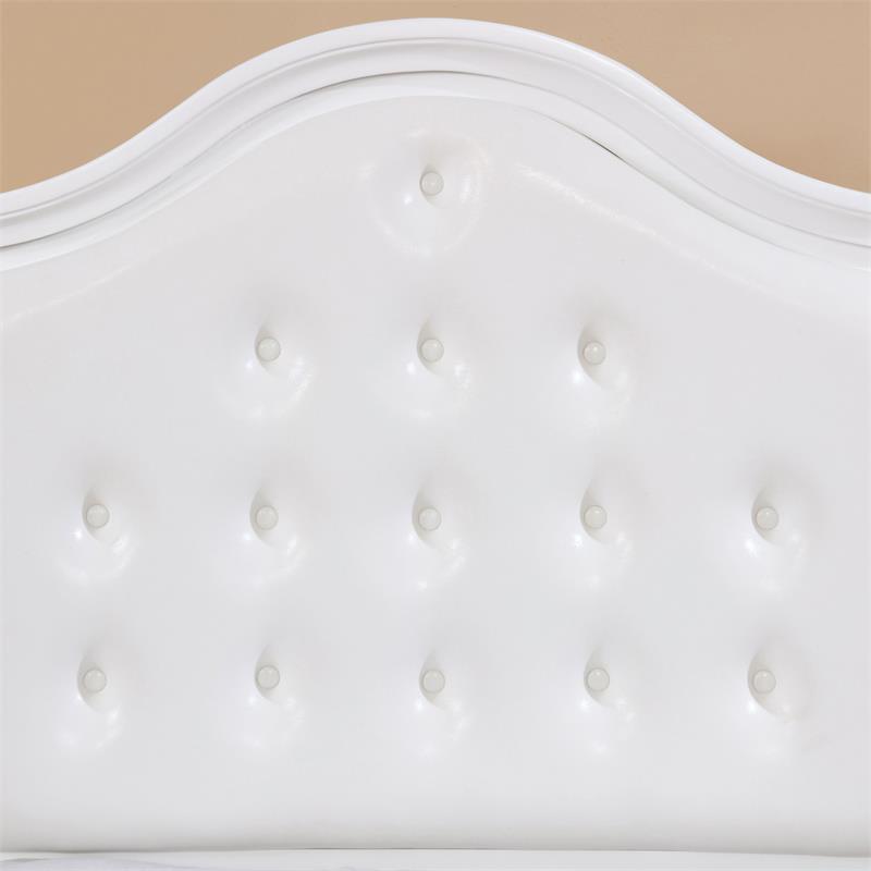 Furniture of America Noell Solid Wood 5-Drawer Chest in White