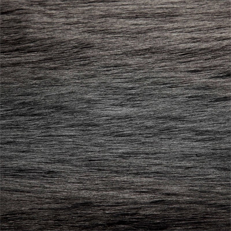 Furniture of America Olympic Contemporary Fabric Padded Long Bench in Black