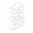 Furniture of America Adeo Contemporary Wood 10-Shelf Bookcase in Walnut