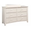 Furniture of America Dimanche Solid Wood Dresser and Mirror in White