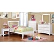 Furniture of America Dimanche Solid Wood Dresser and Mirror in White