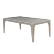 Furniture of America Desi 84-Inch Wood Rectangle Dining Table in Silver