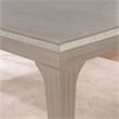 Furniture of America Desi 84-Inch Wood Rectangle Dining Table in Silver