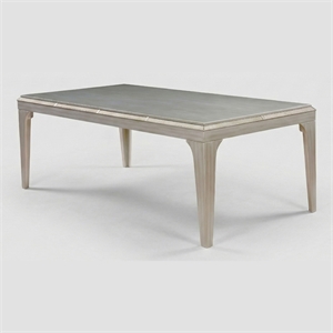 Furniture of America Desi 84-Inch Wood Rectangle Dining Table in Silver