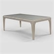 Furniture of America Desi 84-Inch Wood Rectangle Dining Table in Silver