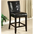 Furniture of America Peeves Wood Counter Height Chair in Espresso (Set of 2)