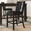 Furniture of America Peeves Wood Counter Height Chair in Espresso (Set of 2)