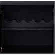 Furniture of America Coloma Wood 2-Drawer Buffet Server in Black and Chrome