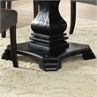 Furniture of America Kabini Wood Round Pedestal Dining Table in Antique Black