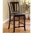 Furniture of America Ellenwood Wood Counter Height Stool in Espresso (Set of 2)