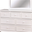 Furniture of America Noell Wood Dresser and Mirror Set in White
