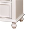 Furniture of America Noell Wood Dresser and Mirror Set in White