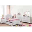 Furniture of America Noell Wood Dresser and Mirror Set in White