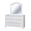 Furniture of America Noell Wood Dresser and Mirror Set in White