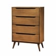 FOA Belkor 3-Piece Oak Solid Wood Bedroom Set-Cal King + 1 Chest + 1 Nightstand