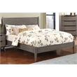 FOA Belkor 4pc Gray Wood Bedroom Set - Queen+Nightstand+Dresser+Oval Mirror