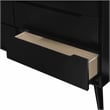 FOA Belkor 4pc Black Wood Bedroom Set - Cal King+Nightstand+Dresser+Mirror