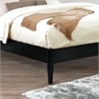 FOA Belkor 4pc Black Wood Bedroom Set - Queen+Nightstand+Dresser+Mirror
