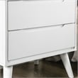 FOA Belkor 4pc White Wood Bedroom Set - Cal King+Nightstand+Dresser+Mirror