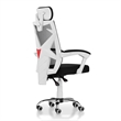 Furniture of America Genova Metal Ergonomic Office Chair in Black and White