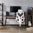Furniture of America Genova Metal Ergonomic Office Chair in Black and White