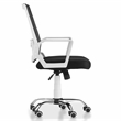 Furniture of America Zeneth Metal Ergonomic Office Chair in Black and White
