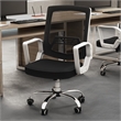 Furniture of America Zeneth Metal Ergonomic Office Chair in Black and White