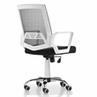 Furniture of America Zeneth Metal Ergonomic Office Chair in Black and White