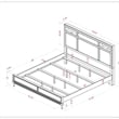 FOA Cartagena 2pc Gray Solid Wood Bedroom Set- Cal King + 1 Nightstand