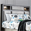 FOA Cartagena 3pc Gray Solid Wood Bedroom Set- Cal King + Nightstand + Chest