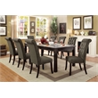 Furniture of America Sinuata Wood Extendable Dining Table in Antique Black