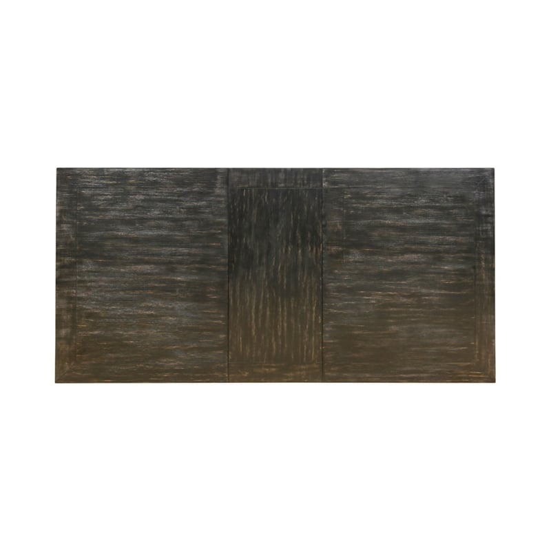 Furniture of America Sinuata Wood Extendable Dining Table in Antique Black