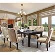 Furniture of America Sinuata Wood Extendable Dining Table in Antique Black