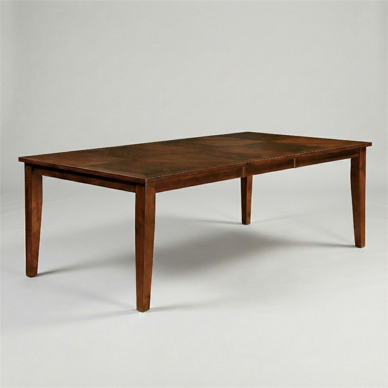 Furniture of America Tristen Wood Extendable Dining Table in Brown Cherry