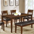 Furniture of America Tristen Wood Extendable Dining Table in Brown Cherry