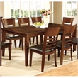 Furniture of America Tristen Wood Extendable Dining Table in Brown Cherry