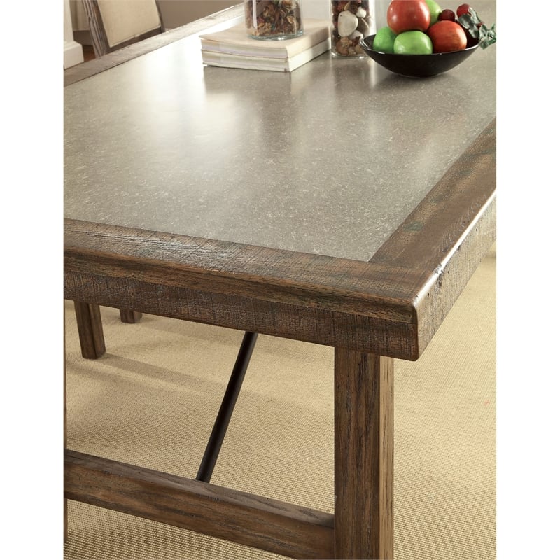 Furniture Of America Zono Contemporary Stone Top Dining Table IDF   1962265 2 L 