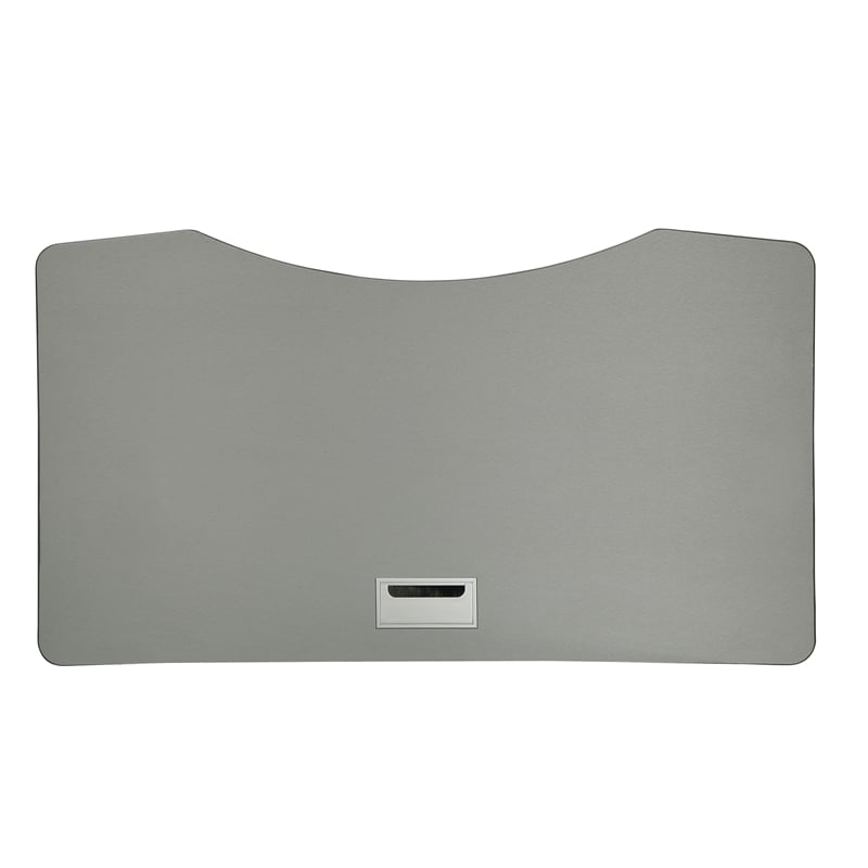 Furniture of America Glenda Metal Adjustable Long Standing Desk in Gray