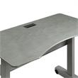 Furniture of America Glenda Metal Adjustable Long Standing Desk in Gray