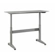 Furniture of America Glenda Metal Adjustable Long Standing Desk in Gray