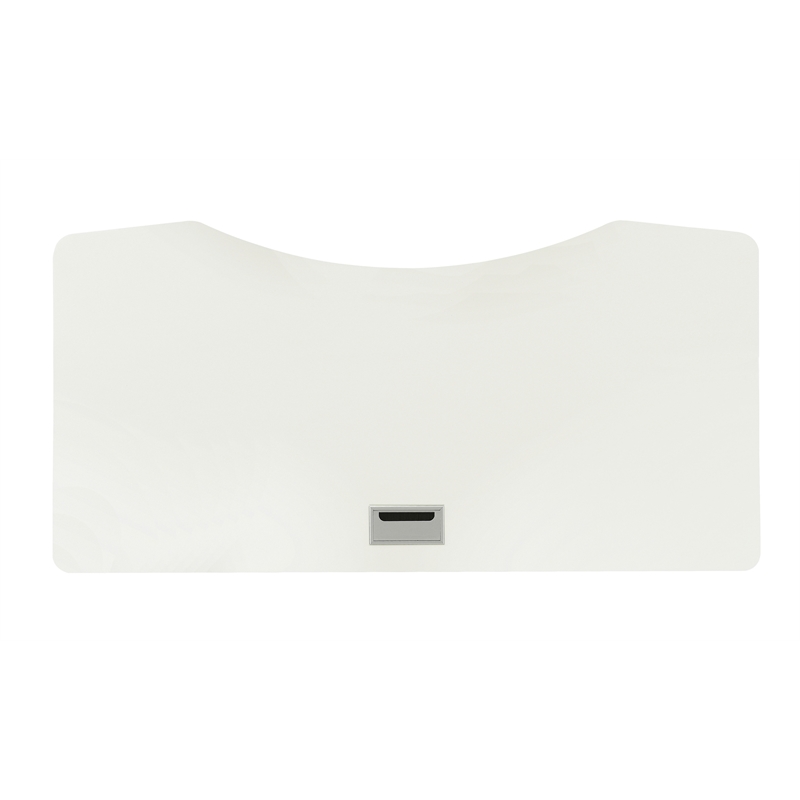 Furniture of America Glenda Metal Adjustable Long Standing Desk in White